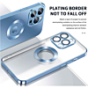 Shiny Wireless Charging Clear Case - BLUE for iPhone 14 (Only Ground Shipping)