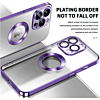 Shiny Wireless Charging Clear Case - PURPLE for iPhone 13 Pro Max (Only Ground Shipping)