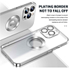 Shiny Wireless Charging Clear Case - SILVER for iPhone 14 Pro (Only Ground Shipping)