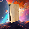 Faceplate Cover (WOODEN) (2 Piece Set) for PlayStation 5 Disc Edition (NO LOGO) (Only Ground Shipping)