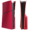 Faceplate Cover (RED) (4 Piece Set) for PlayStation 5 Slim Disc Edition (NO LOGO) (Only Ground Shipping)