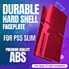 Faceplate Cover (RED) (4 Piece Set) for PlayStation 5 Slim Disc Edition (NO LOGO) (Only Ground Shipping)