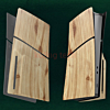 Faceplate Cover (WOODEN) (4 Piece Set) for PlayStation 5 Slim Disc Edition (NO LOGO) (Only Ground Shipping)