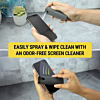 QUARTZ Portable Screen Cleaner with Microfiber Coated Body and Acrylic Cover