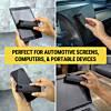QUARTZ Portable Screen Cleaner with Microfiber Coated Body and Acrylic Cover