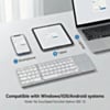 63 Keys Foldable Bluetooth Keyboard with Touchpad (SILVER) (Only Ground Shipping)