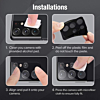 Back Camera Tempered Glass for Galaxy S23 Ultra (BLACK)