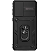 Galaxy A73 5G Dual Layers Hybrid Case with Metal Ring And Camera Protector - BLACK (Only Ground Shipping)
