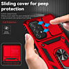 Galaxy A25 5G Dual Layers Hybrid Case with Metal Ring And Camera Protector - RED (Only Ground Shipping)