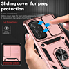 Galaxy A73 5G Dual Layers Hybrid Case with Metal Ring And Camera Protector - ROSE GOLD (Only Ground Shipping)