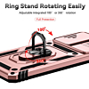 Galaxy A73 5G Dual Layers Hybrid Case with Metal Ring And Camera Protector - ROSE GOLD (Only Ground Shipping)