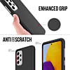 Galaxy A73 5G Shock Absorption Protective Dual Layer Case - BLACK (Only Ground Shipping)