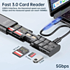 Budi 9 in 1 Essential Travel Charging & Data Sync Cable Stick - BLACK (Only Ground Shipping)