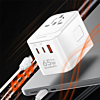 LDNIO Z6 (65W) 3 USB Ports GaN All in One Universal Travel Adapter (Integrated US/UK/EU/AU) (Only Ground Shipping)