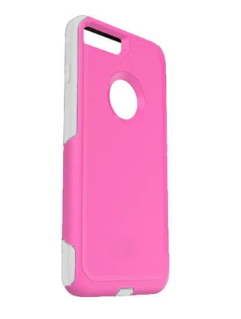 Dual Layer Protection Case - PINK & WHITE for iPhone 7 / 8 (Only Ground Shipping)