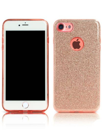 Shiny Film Material Innovation TPU Case - ROSE GOLD for iPhone 7G / 8G / SE 2020 (Only Ground Shipping)