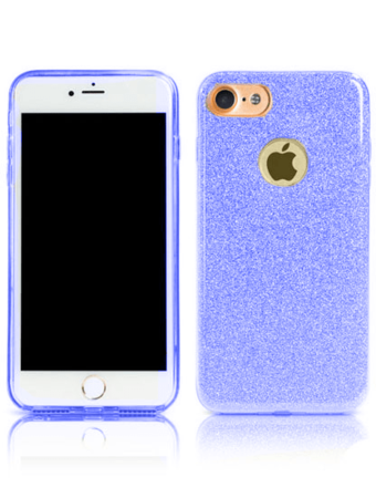 Shiny Film Material Innovation TPU Case - BLUE for iPhone 7G / 8G / SE 2020 (Only Ground Shipping)