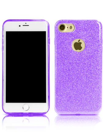 Shiny Film Material Innovation TPU Case - PURPLE for iPhone 7G / 8G / SE 2020 (Only Ground Shipping)