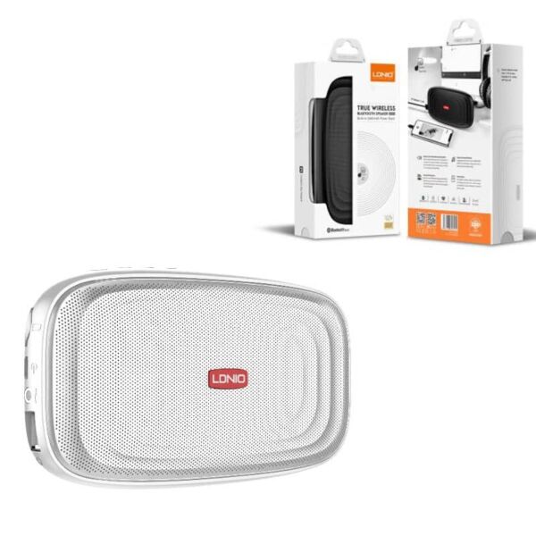 LDNIO BTS11 TWS Bluetooth 5.0 Wireless Speaker w/5000mAh Portable PowerBank - WHITE