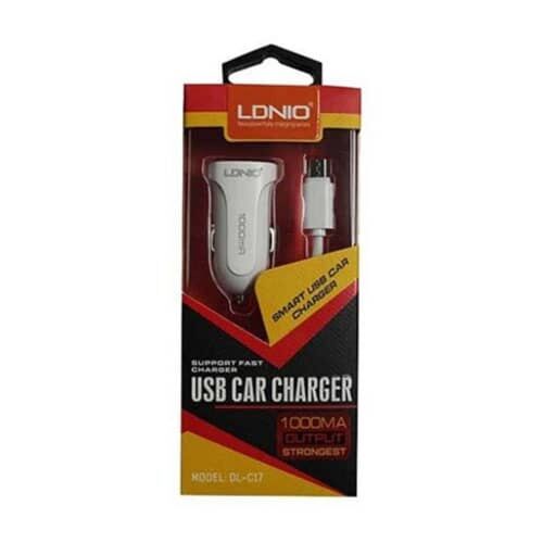 1A Car Charger with 3.3ft Android USB Data Cable for Quick Charge and Data Transfer