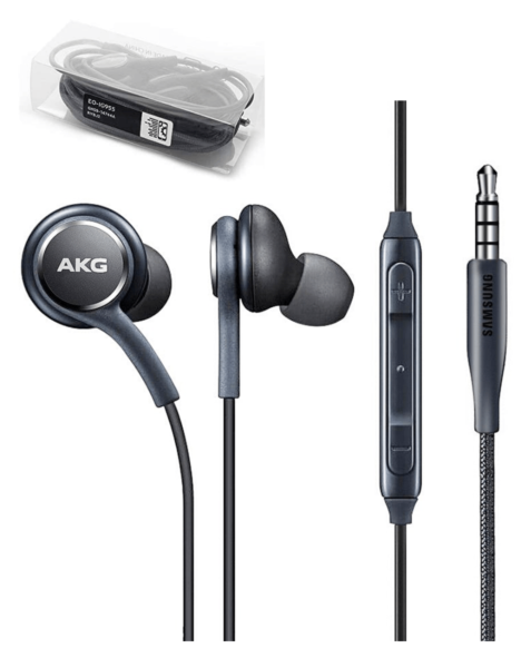 AKG Galaxy S10 Stereo Headphones with Microphone and Volume Buttons (Grey)