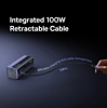 BASEUS EnerGeek GR11 Power Bank with Retractable Cable (145W) (20000mAh) (SPACE GRAY) (Only Ground Shipping)