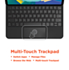 xBase Folio Case with Keyboard & Track Pad (BLACK) for iPad 10 & 11 Gen (Only Ground Shipping)