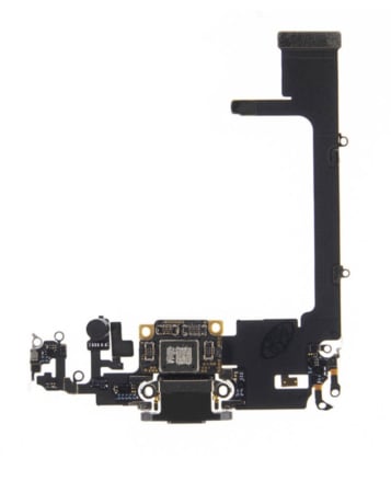 Buy the charging port flex cable in Space Gray for iPhone 11 Pro, OEM pull.

