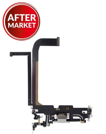 Purchase the silver aftermarket charging port flex cable for iPhone 13 Pro Max.

