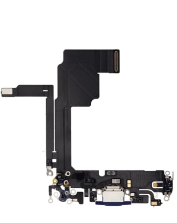 Stock up on the Charging Port Flex Cable for iPhone 15 Pro in Blue Titanium, premium quality.
