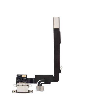 Stock up on the premium Charging Port Flex Cable in Black Titanium for the iPhone 16 Pro Max.