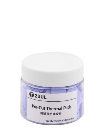 2UUL SC02 Pre-Cut Thermal Silicone Pads 12x12x1.5mm (100Pcs)