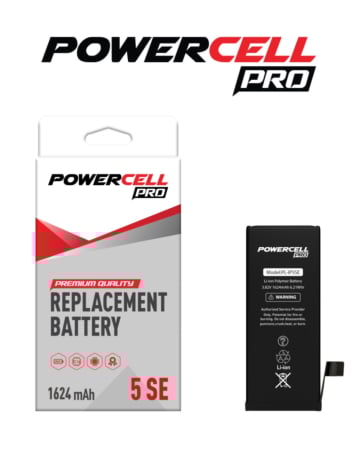 POWERCELL PRO Replacement Battery for iPhone 5SE (1624 mAH)
