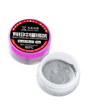 QianLi Mega-Idea 183C Leaded Medium Temperature Solder Paste (18gr) (Not Returnable)