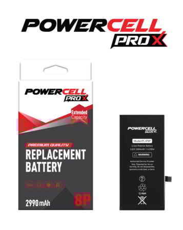 POWERCELL PRO Extended Capacity Replacement Battery for iPhone 8 Plus (2990 mAH)
