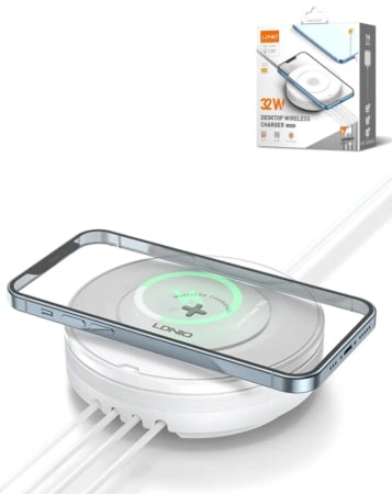 LDNIO AW003 QC3.0/PD Desktop Wireless Charger (32W) (Only Ground Shipping)