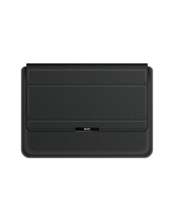 EVO Laptop & iPad 15" Leather Sleeve Pouch Bag - BLACK (Only Ground Shipping)
