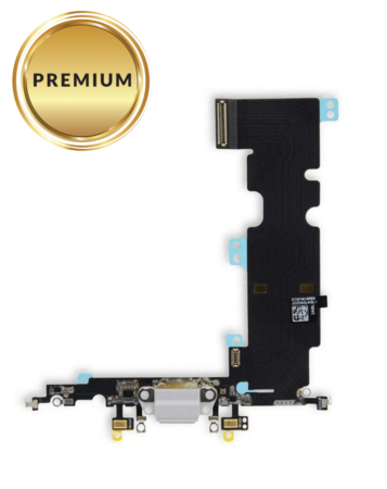 Charging Port Flex Cable for iPhone 8 Plus (WHITE) (Premium)