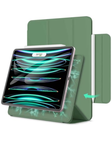 Smart Full Body Magnet Cover - DARK GREEN for iPad 10 2022 (10.9") / iPad 11 (A16) (Only Ground Shipping)