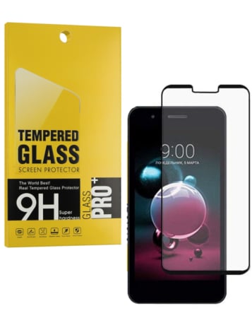 Clear Tempered Glass Anti-Scratch Edge to Edge Black Rim Coverage for LG G8 ThingQ (2.5D / 1 PCS）