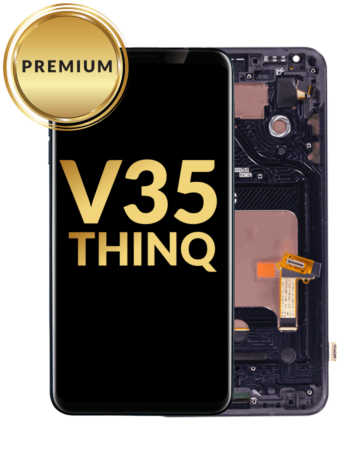 LCD Assembly with Frame for LG V35 ThinQ (BLACK) (Premium)