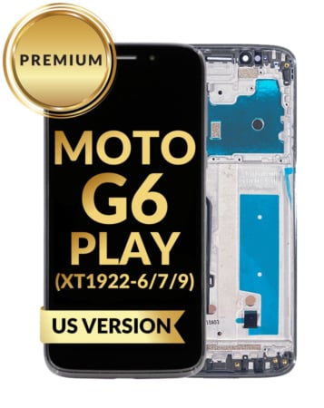 LCD Assembly with Frame for Motorola Moto G6 Play (XT1922-6-7-9) (US Version) (BLACK) (Premium)