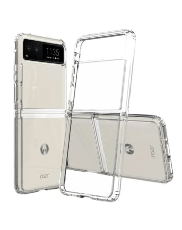Moto Razr 2023 Hybrid Case with Air Cushion Technology - CLEAR (Only Ground Shipping)
