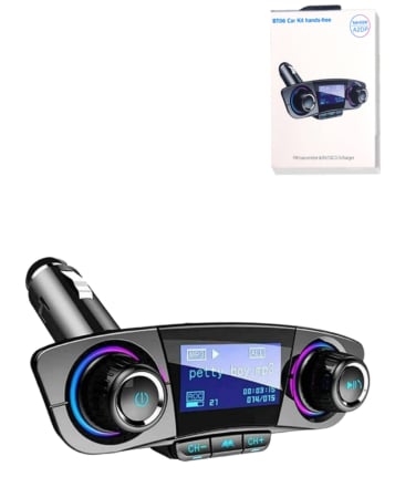 Bluetooth Car FM Transmitter MP3 Player Hands free Radio Adapter Kit USB Charger (Only Ground Shipping)