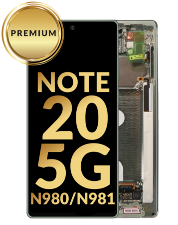 OLED Assembly with Frame for Galaxy Note 20 N980 / N981 (MYSTIC GREEN) (Premium)