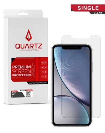 QUARTZ Clear Tempered Glass for iPhone XR / 11 (Single Pack)