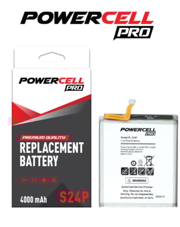 Order the POWERCELL PRO Battery Replacement for Galaxy S24 Plus, 4000 mAh.
