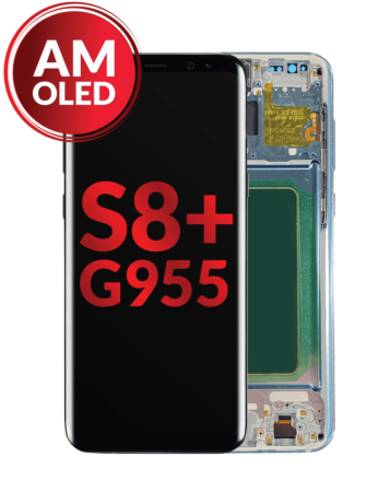 OLED Assembly with Frame for Galaxy S8 Plus (G955) (CORAL BLUE) (Aftermarket OLED)