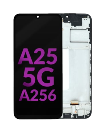 LCD Assembly with Frame for Galaxy A25 5G (A256 / 2023) (Aftermarket Incell)