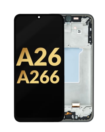 OLED Assembly with Frame for Galaxy A26 (A266/2025) (BLACK) (Premium)